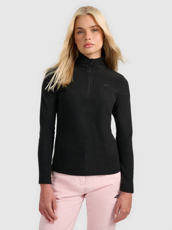 Damska bielizna termiczna polarowa (góra) 4F 4FWAW25UFLEF063 - czarna