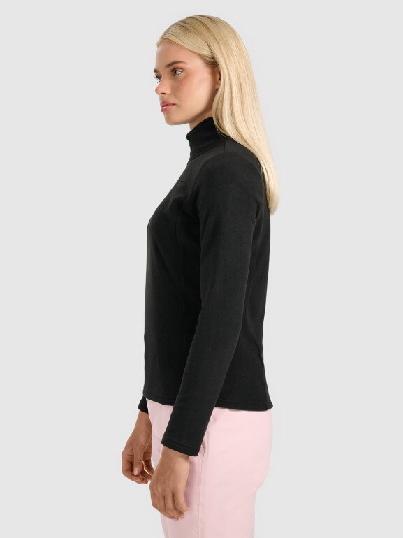 Damska bielizna termiczna polarowa (góra) 4F 4FWAW25UFLEF063 - czarna