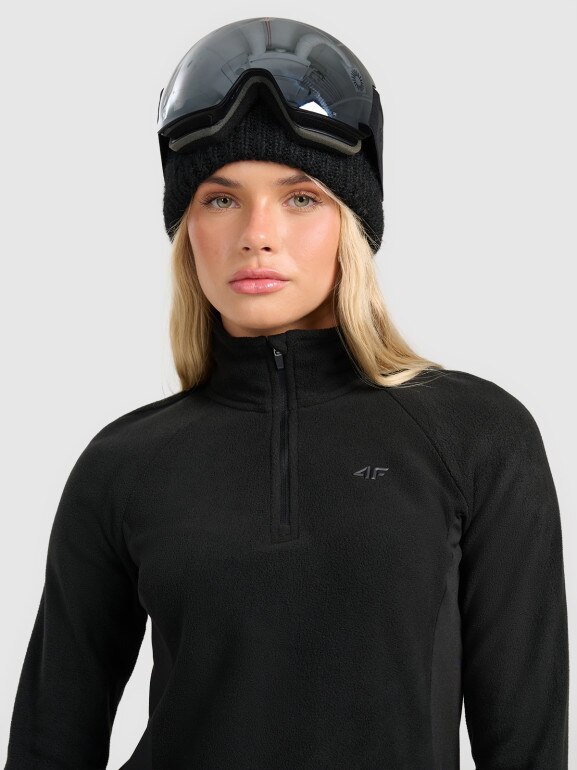 Damska bielizna termiczna polarowa (góra) 4F 4FWAW25UFLEF064 - czarna