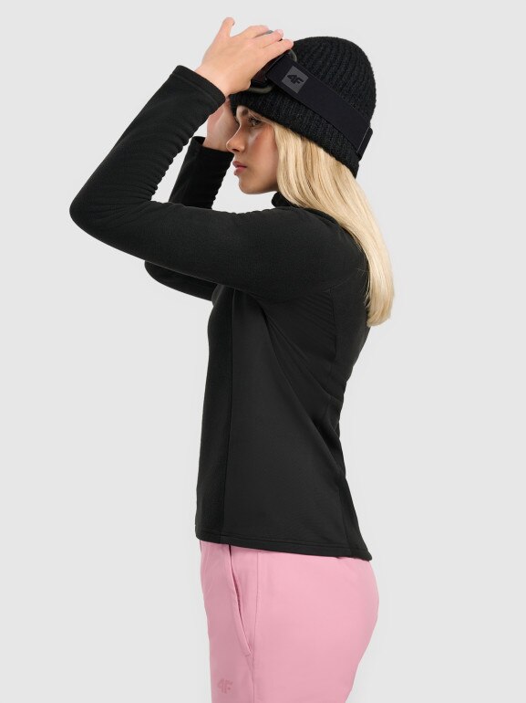 Damska bielizna termiczna polarowa (góra) 4F 4FWAW25UFLEF064 - czarna