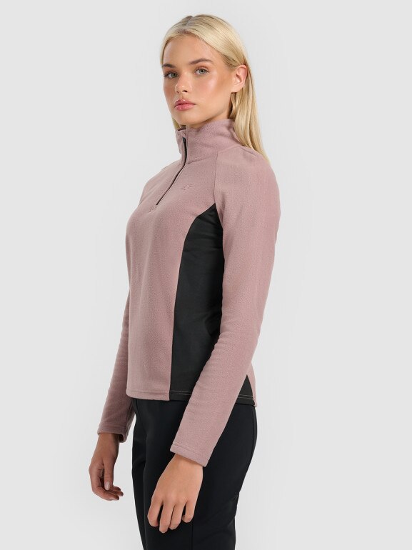 Damska bielizna termiczna polarowa (góra) 4F 4FWAW25UFLEF064 - beżowa