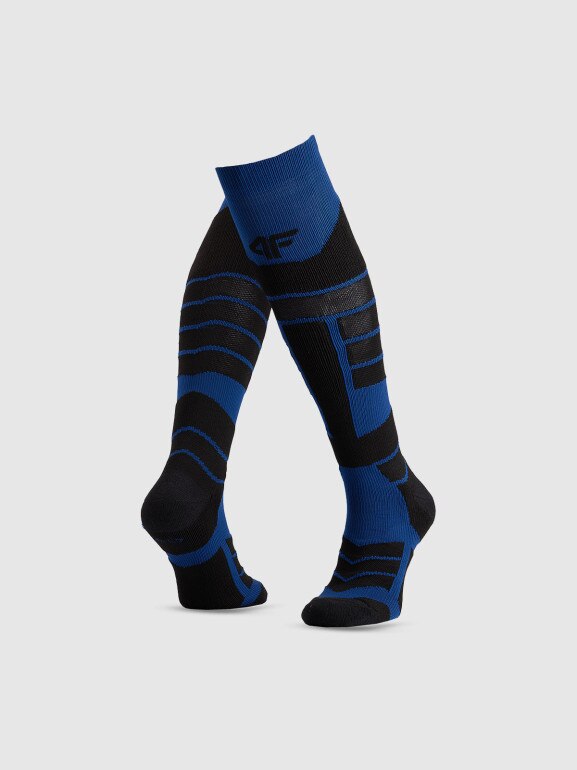 Męskie skarpety narciarskie 4F 4FWAW25UFSOM236 - granatowe