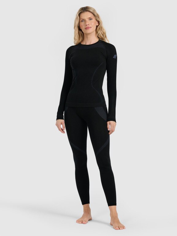 Damska bielizna termoaktywna (góra) 4F 4FWAW25USEAF201 - czarna