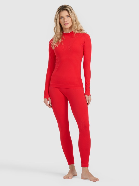 Damska bielizna termoaktywna (dół) 4F 4FWAW25USEAF206 - czerwona