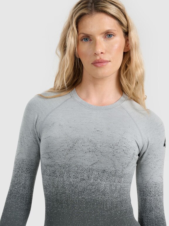 Damska bielizna termoaktywna (góra) 4F 4FWAW25USEAF212 - szara