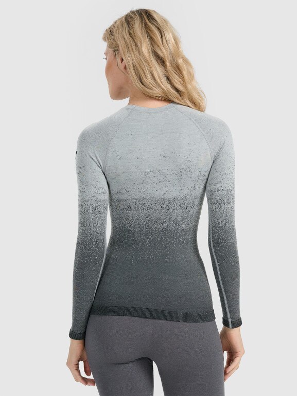 Damska bielizna termoaktywna (góra) 4F 4FWAW25USEAF212 - szara