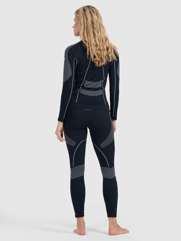Damska bielizna termoaktywna bezszwowa (dół) 4F 4FWAW25USEAF219 - czarna