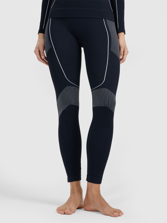 Damska bielizna termoaktywna bezszwowa (dół) 4F 4FWAW25USEAF219 - czarna