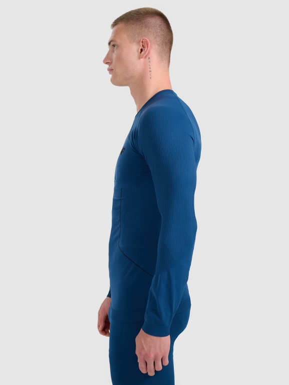 Męska bielizna termoaktywna (góra) 4F 4FWAW25USEAM233 - granatowa