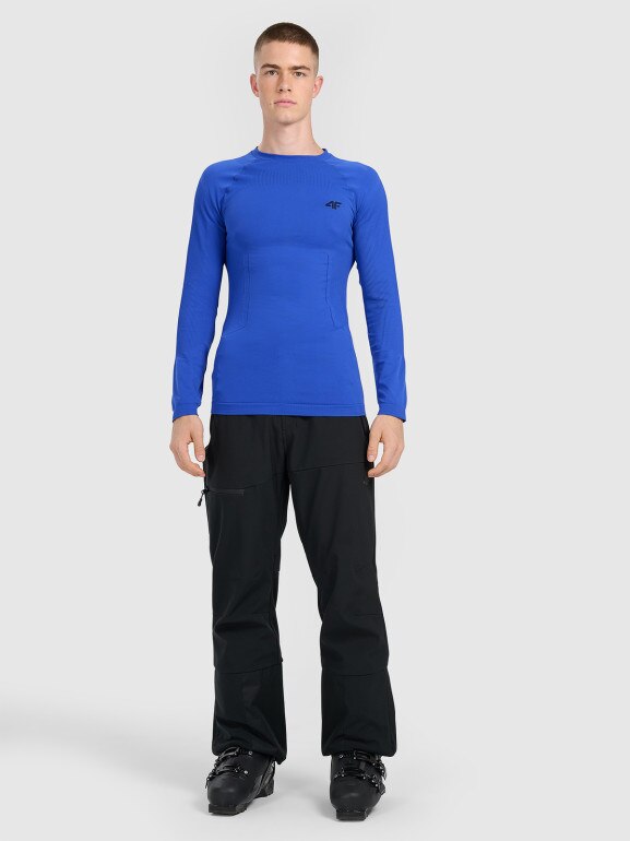 Męska bielizna termoaktywna (góra) 4F 4FWAW25USEAM233 - niebieska