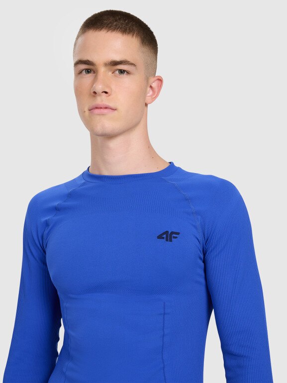 Męska bielizna termoaktywna (góra) 4F 4FWAW25USEAM233 - niebieska