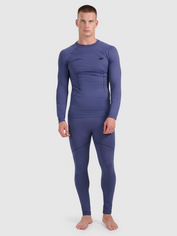 Męska bielizna termoaktywna (dół) 4F 4FWAW25USEAM234 - granatowa