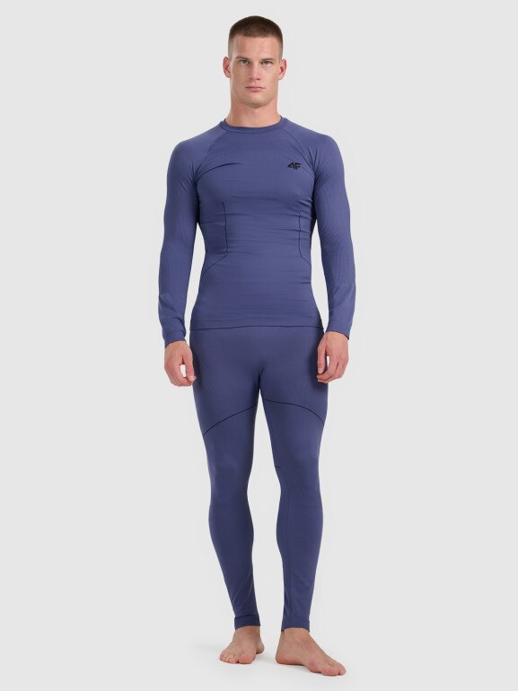 Męska bielizna termoaktywna (dół) 4F 4FWAW25USEAM234 - granatowa