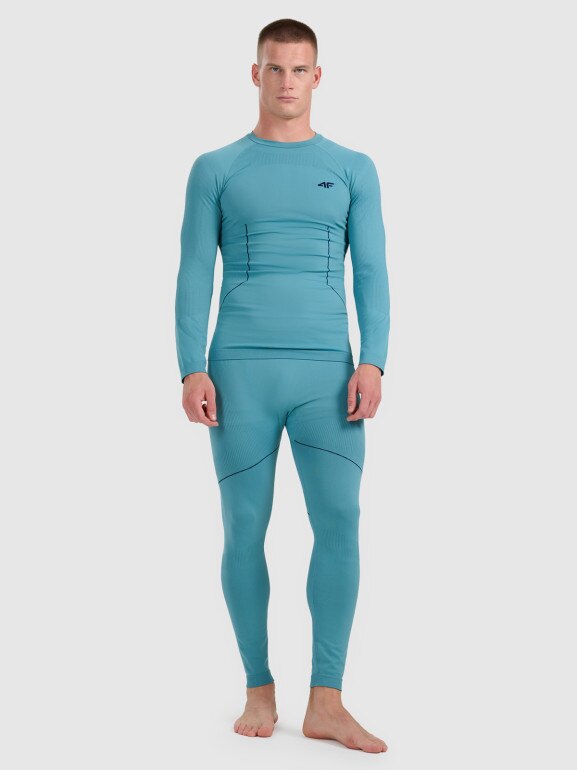 Męska bielizna termoaktywna (dół) 4F 4FWAW25USEAM234 - niebieska