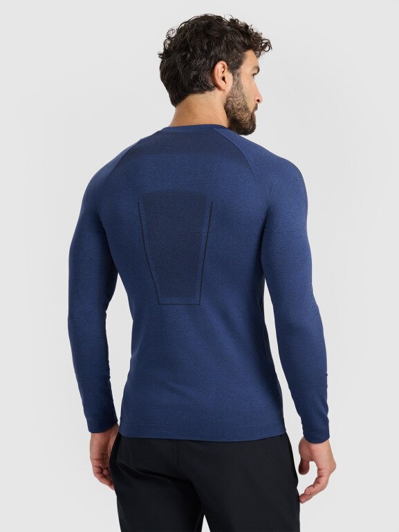 Męska bielizna termoaktywna (góra) 4F 4FWAW25USEAM237 - granatowa