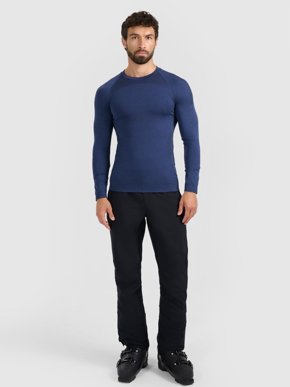 Męska bielizna termoaktywna (góra) 4F 4FWAW25USEAM237 - granatowa