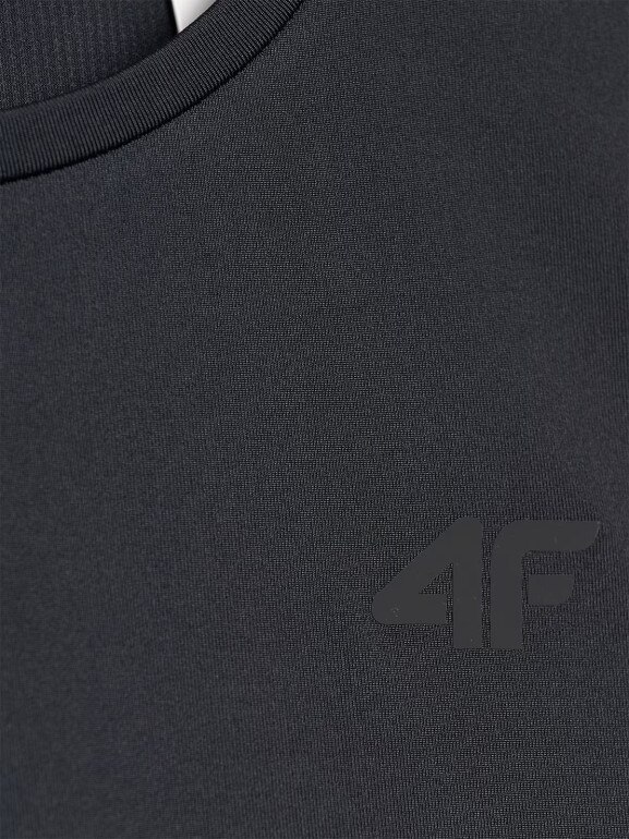 Męski tank top treningowy 4F 4FWMM00TFSLM0764 - czarny