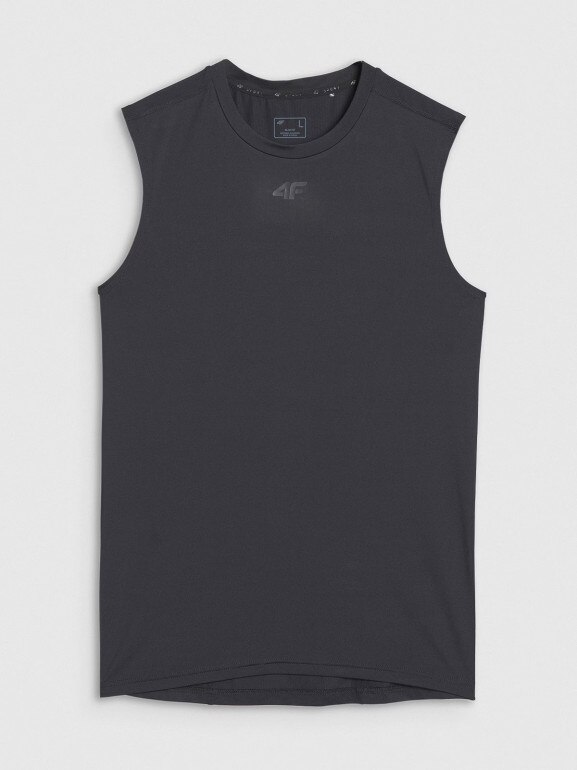 Meski top tank treningowy 4F 4FWMM00TFSLM0765 - czarny