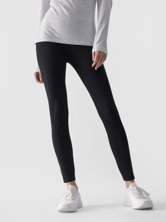Damskie legginsy dzianinowe 4F 4FWMM00TTIGF195 - czarne