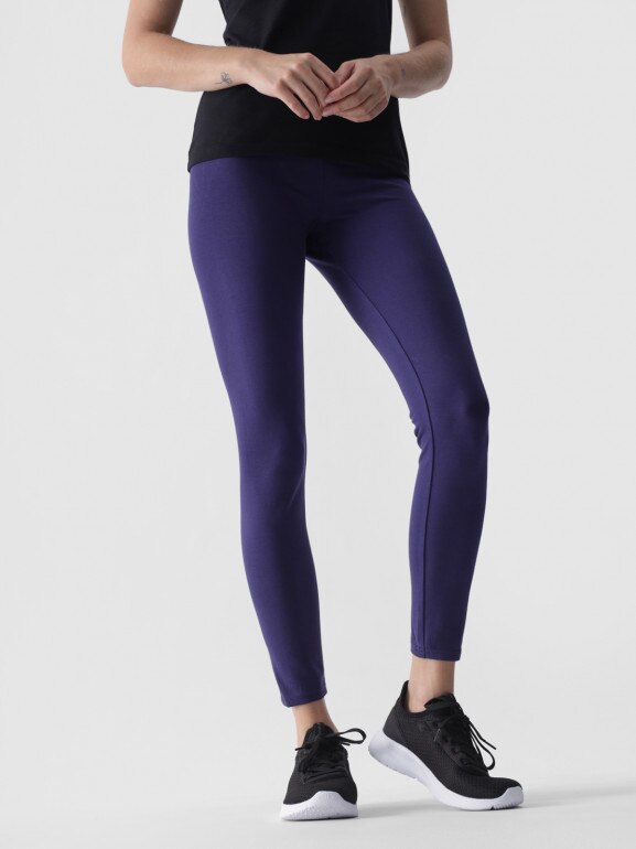 Damskie legginsy dzianinowe 4F 4FWMM00TTIGF195 - granatowe