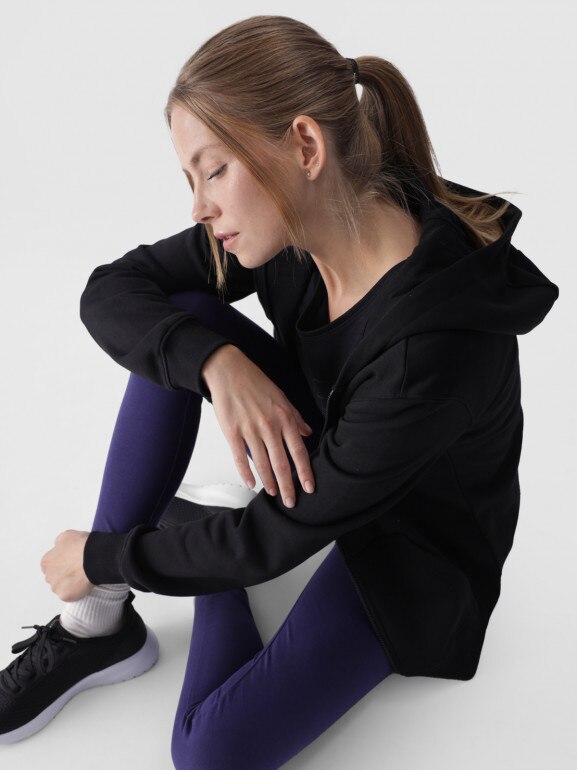 Damskie legginsy dzianinowe 4F 4FWMM00TTIGF195 - granatowe