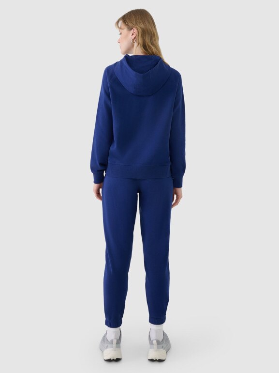 Damskie spodnie dresowe joggery 4F 4FWMM00TTROF1138 - granatowe
