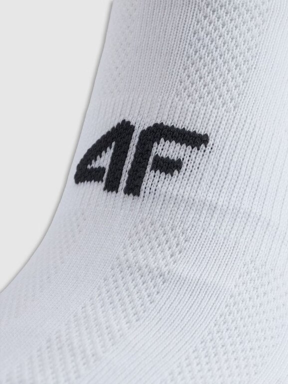 Męskie skarpetki treningowe (3-pack) 4F 4FWMM00UFSOM245 - białe