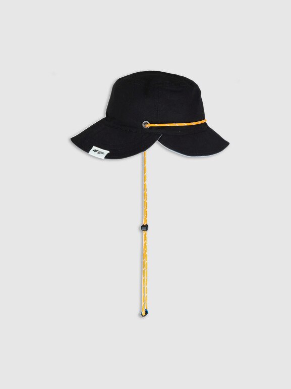 Kapelusz bucket hat dwustronny uniseks 4F 4FWSS25AHATU019 - niebieski