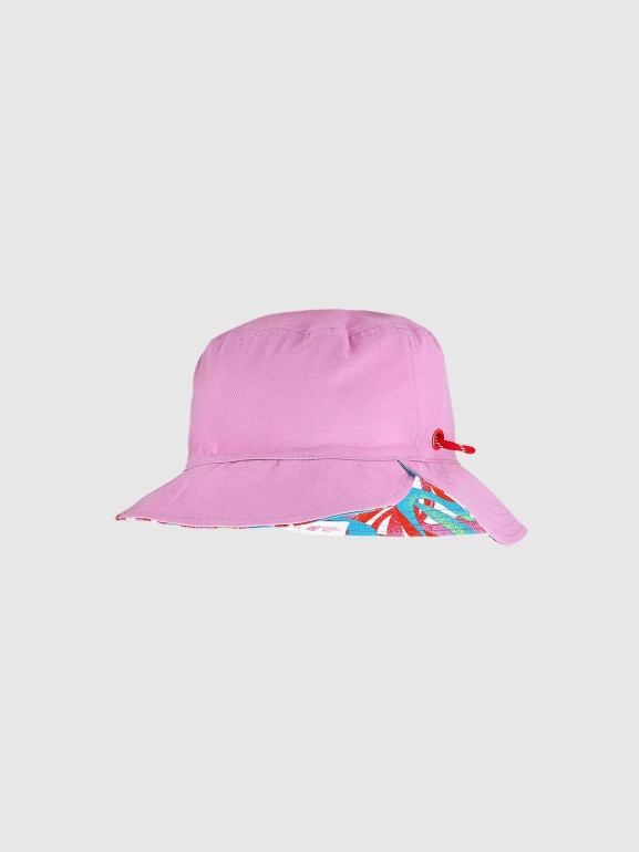 Kapelusz bucket hat dwustronny uniseks 4F 4FWSS25AHATU019 - różowy