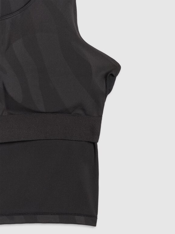Damski top treningowy 4F 4FWSS25TFSLF413 - czarny