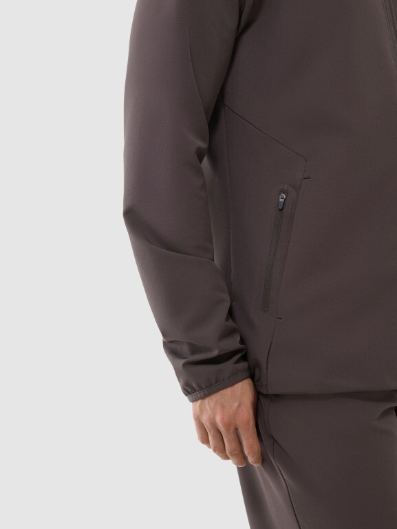 Męska bluza treningowa 4F 4FWSS25TFSWM458 - brązowa