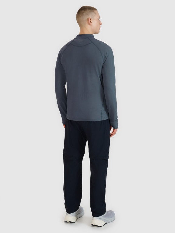 Męska bluza trekkingowa 4F 4FWSS25TFSWM493 - granatowa