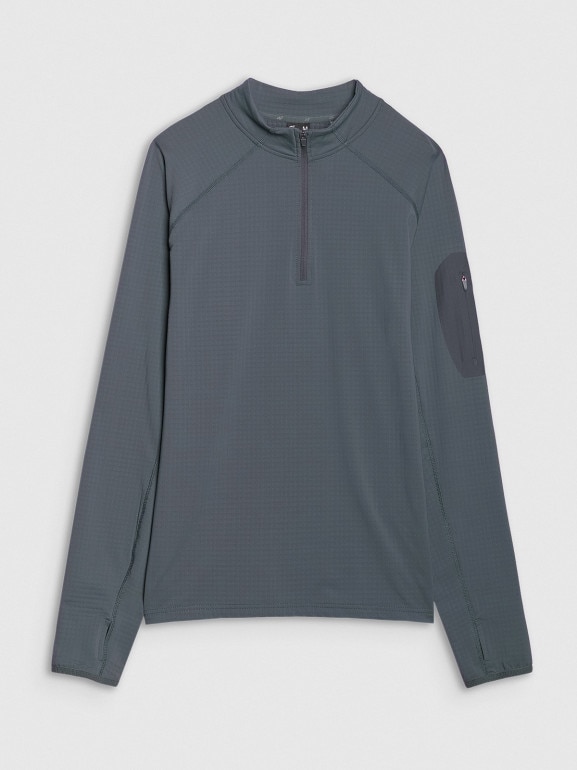 Męska bluza trekkingowa 4F 4FWSS25TFSWM493 - granatowa
