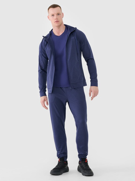 Męska bluza treningowa 4F 4FWSS25TFSWM512 - grananatowa