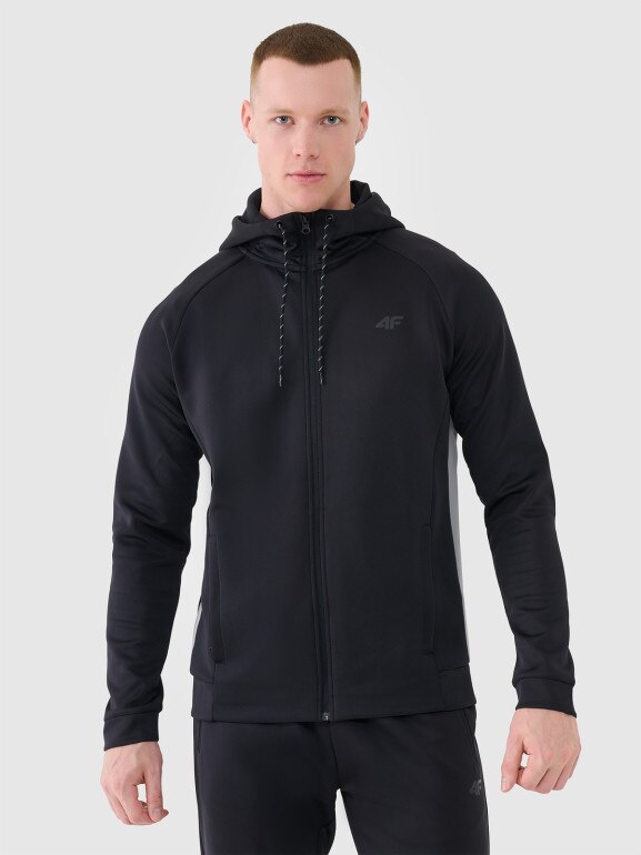 Męska bluza treningowa 4F 4FWSS25TFSWM513 - czarna