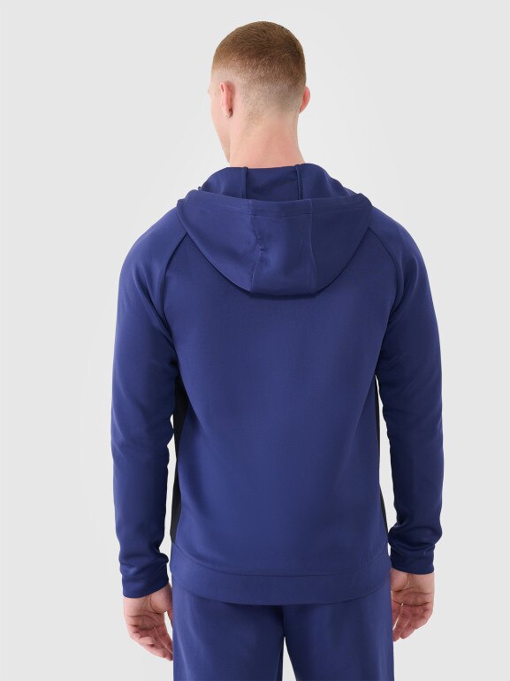 Męska bluza treningowa 4F 4FWSS25TFSWM513 - granatowa
