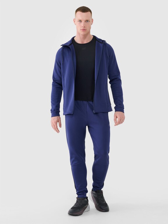 Męska bluza treningowa 4F 4FWSS25TFSWM513 - granatowa