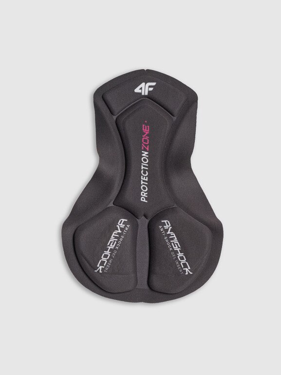 Damskie legginsy kolarskie z szelkami 4F 4FWSS25TFTIF331 - czarne