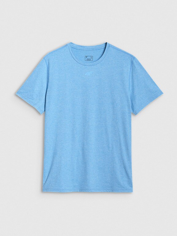 Męska koszulka treningowa 4F 4FWSS25TFTSM1344 - niebieska