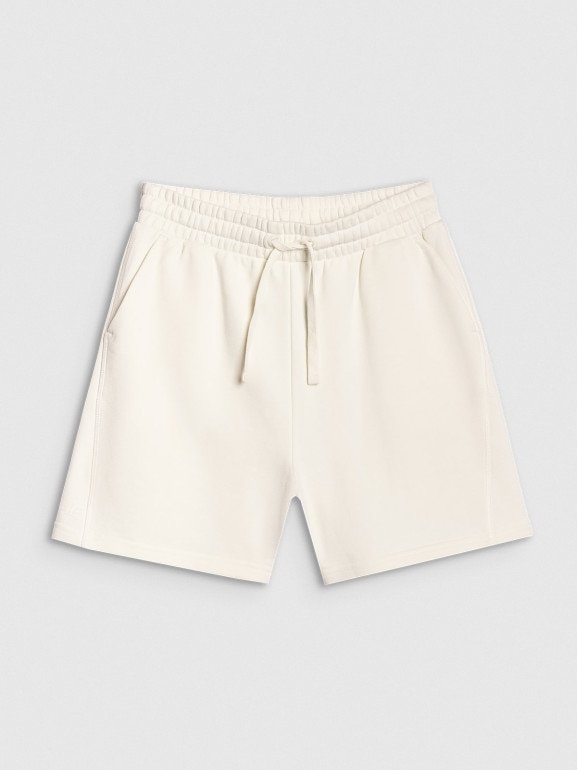 Damskie spodenki dresowe 4F 4FWSS25TSHOF529 - białe