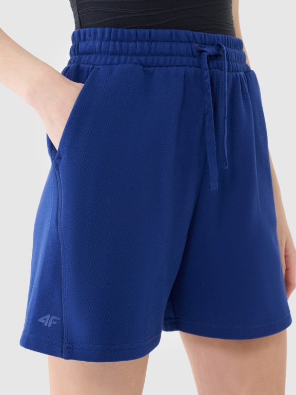 Damskie spodenki dresowe 4F 4FWSS25TSHOF529 - granatowe