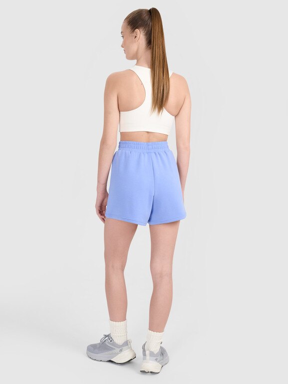 Damskie spodenki dresowe 4F 4FWSS25TSHOF540 - niebieskie