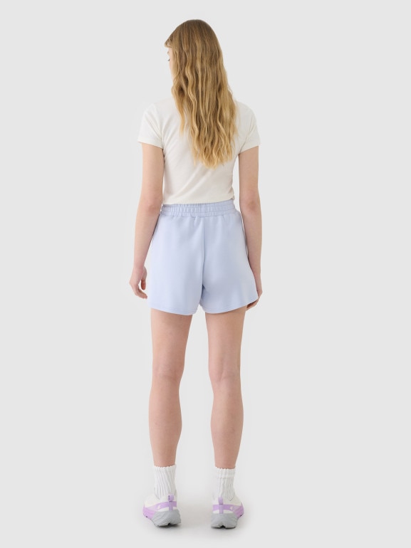 Damskie spodenki dresowe 4F 4FWSS25TSHOF540 - niebieskie