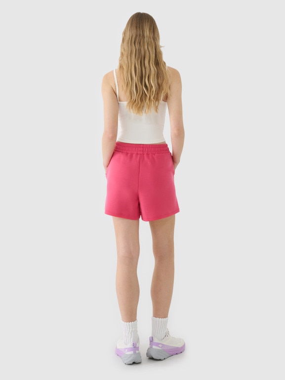Damskie spodenki dresowe 4F 4FWSS25TSHOF540 - różowe
