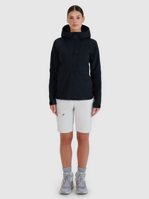 Damski softshell 4F 4FWSS25TSOFF315 - czarny
