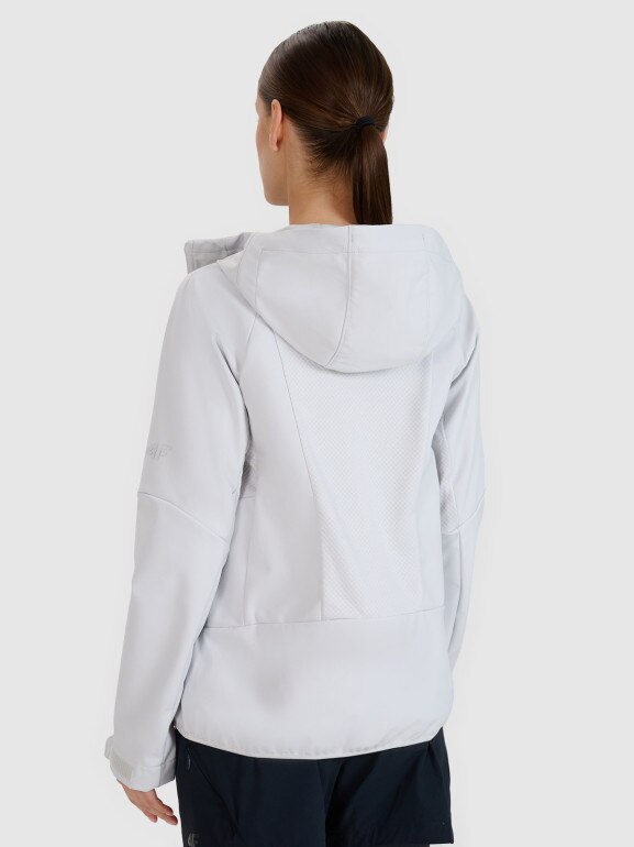 Damski softshell 4F 4FWSS25TSOFF315 - szary