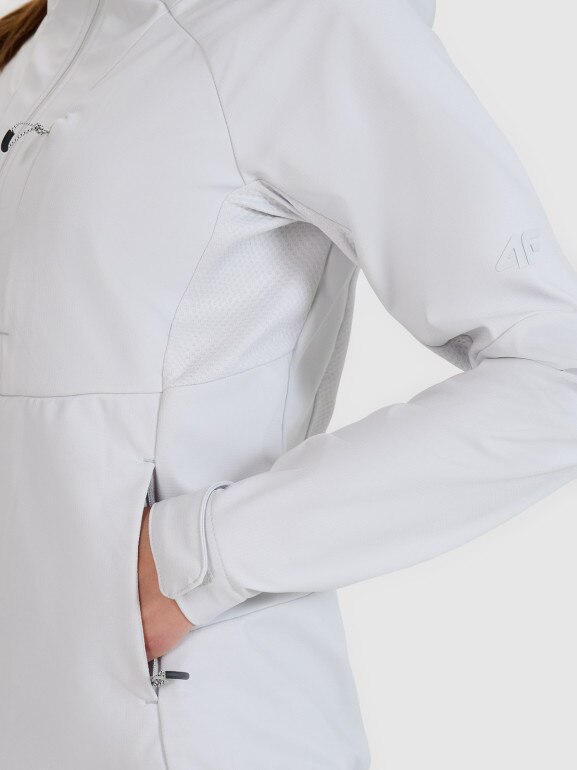 Damski softshell 4F 4FWSS25TSOFF315 - szary