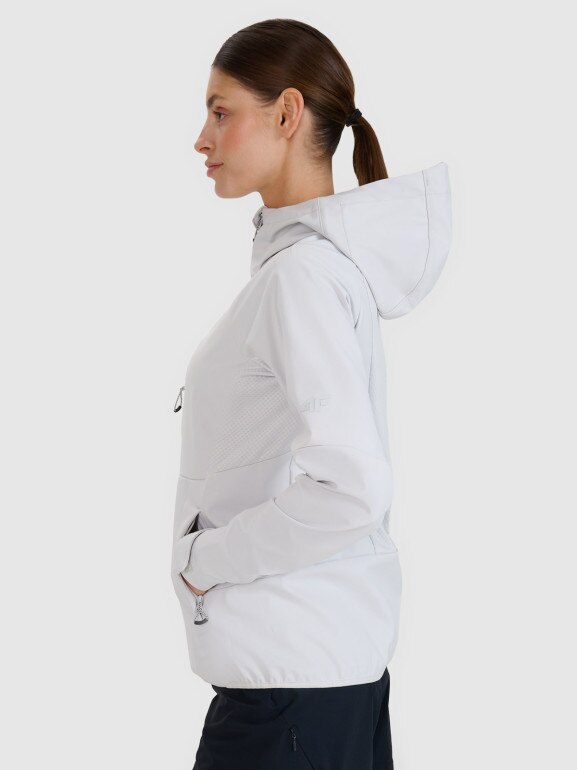 Damski softshell 4F 4FWSS25TSOFF315 - szary