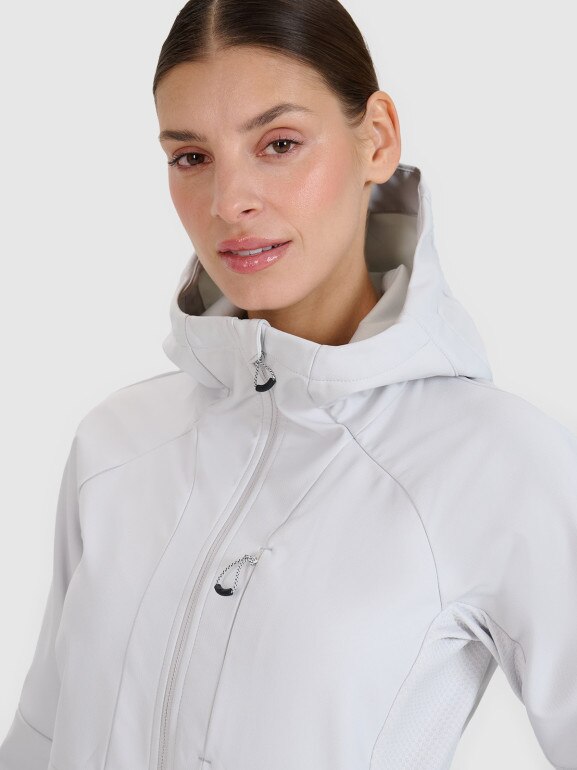 Damski softshell 4F 4FWSS25TSOFF315 - szary