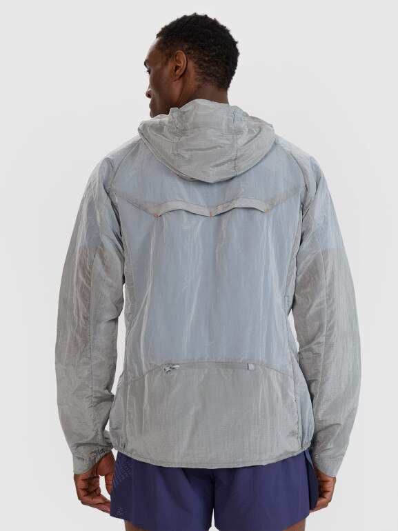 Męska kurtka do biegania 4F Ultralight 4FWSS25TTJAM698 - szara